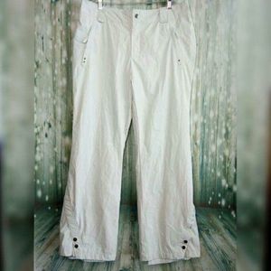 Free Country Radiance White Ski pants women's lg